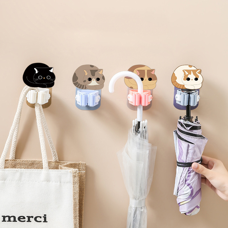 Home Edit Bathroom Storage - Pemegang pel, 3/4 buah sapu perekat