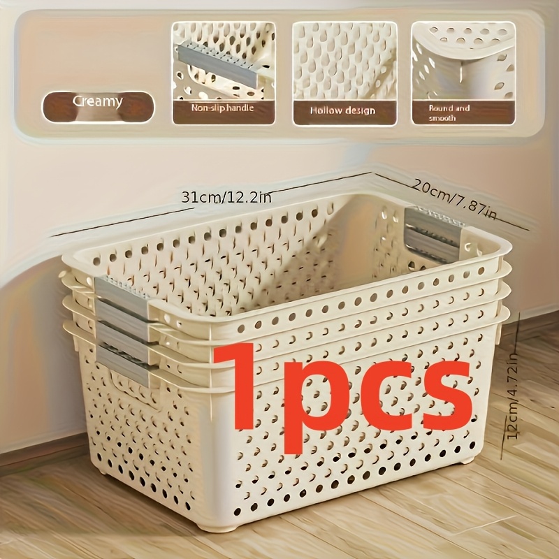 Home Edit Bathroom Storage - Kotak penyimpanan plastik berkapasitas besar dengan