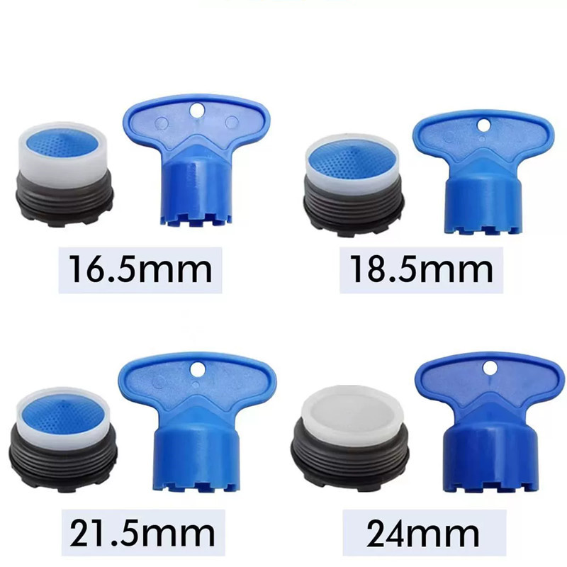 Basin Mixer Tap - Aerator Keran 16.5/24MM dengan Kunci Pembuka,