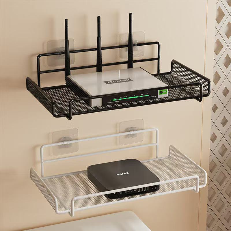 Home Edit Bathroom Storage - Rak Router Dinding Stainless Steel Tanpa