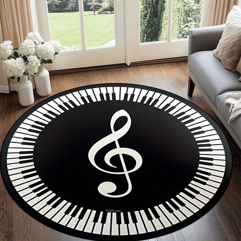Home Bathroom Trends - Karpet Keyboard Piano Bulat Karpet Area