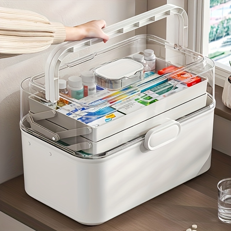 Home Edit Bathroom Storage - Kotak Penyimpanan Obat/Kotak Distribusi Berkapasitas Besar