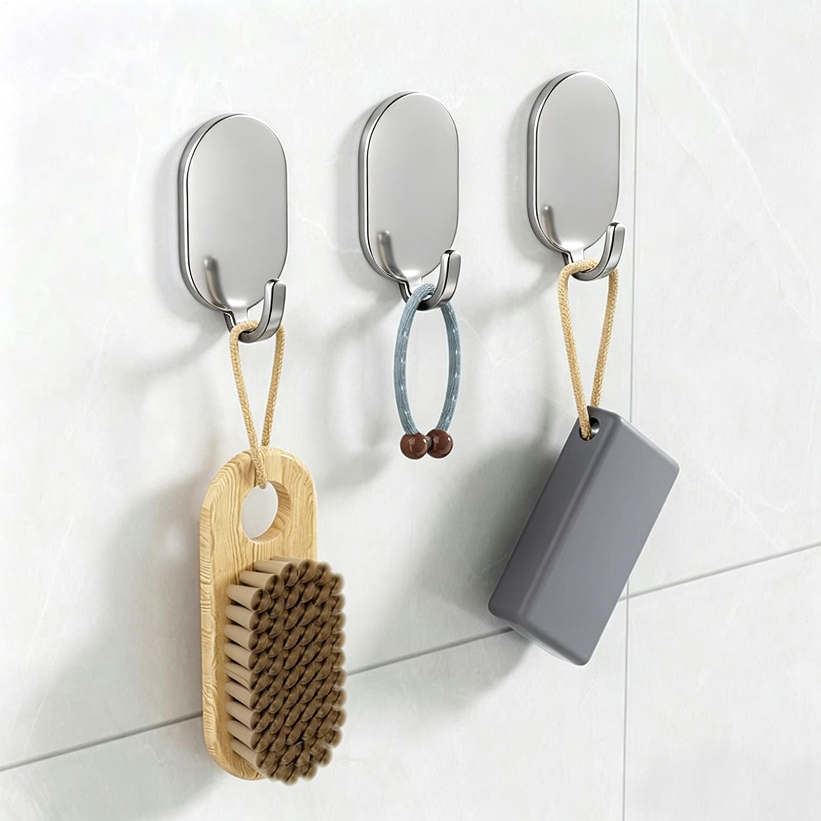 Home Bathroom Organizer - 5 Buah Gantungan Perekat Kuat dan