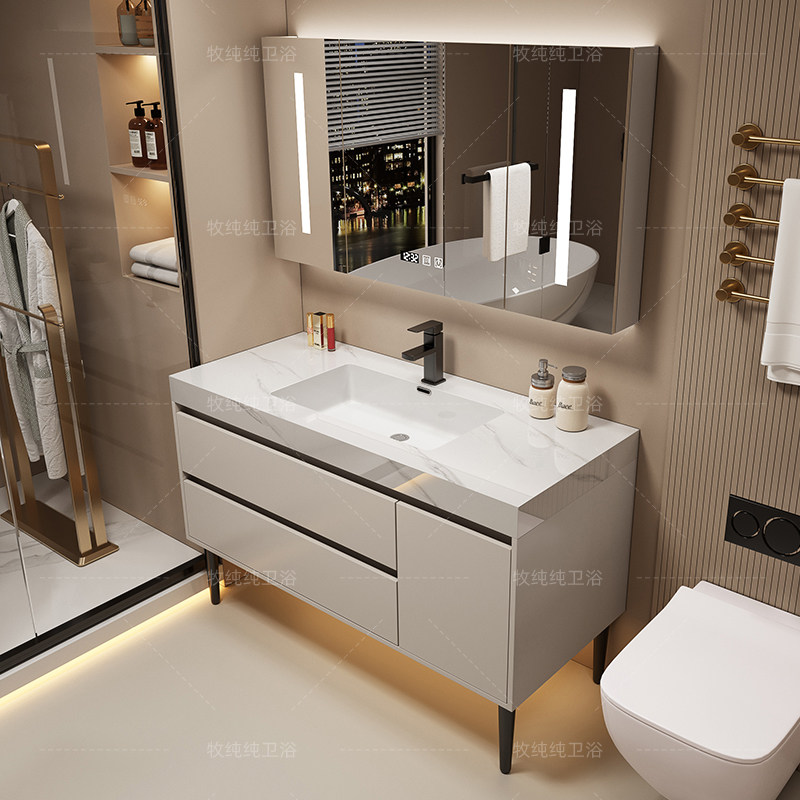 Home Bathroom Vanity Combo - Partisi Kabinet Kamar Mandi di Atas