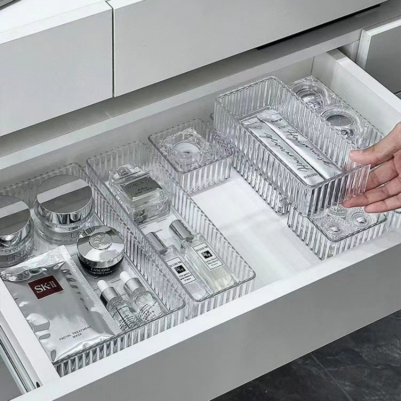 Set Organizer Laci Meja Kotak  - Home Edit Bathroom Storage ulasan dan harga