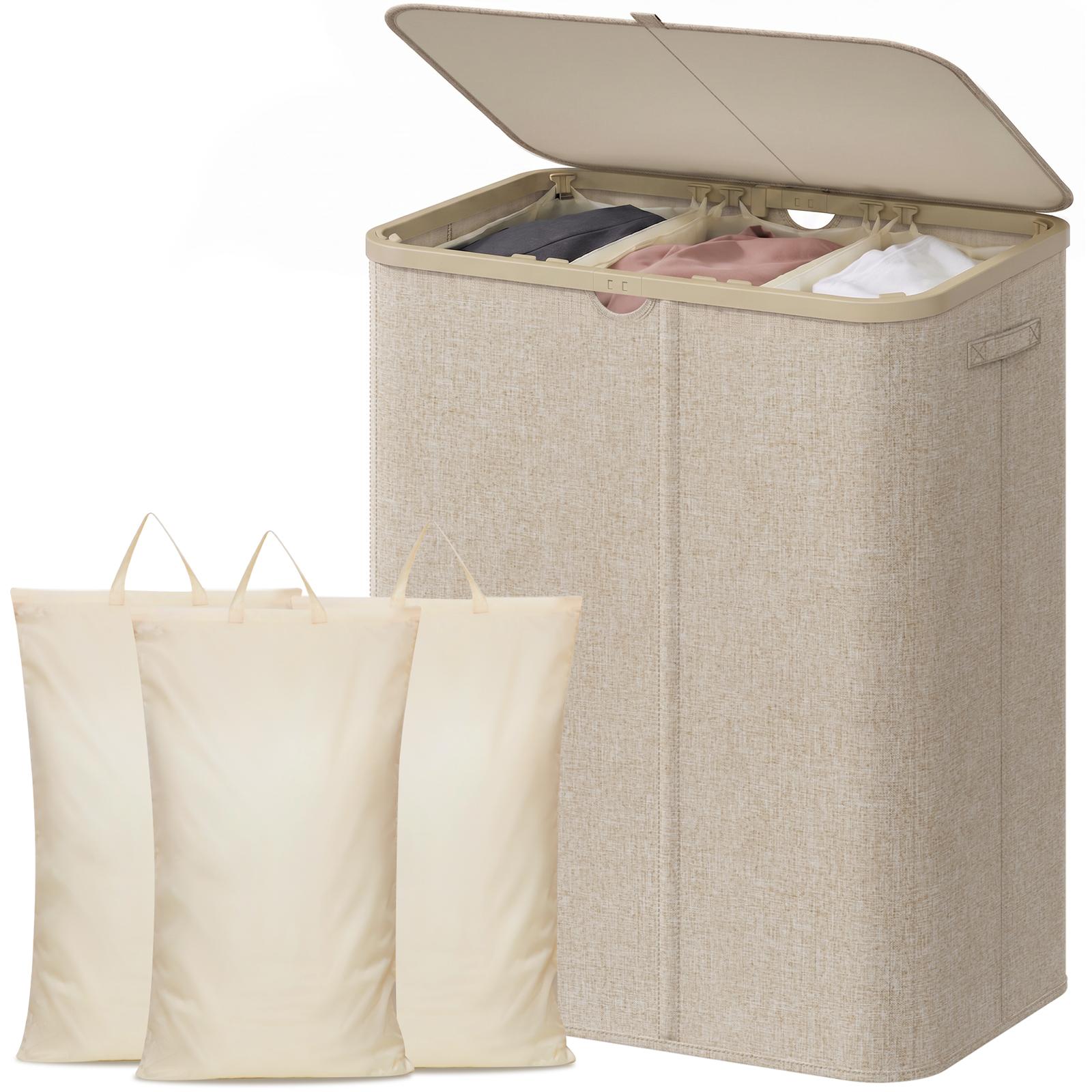 Keranjang Cucian Plastik Ekstr - Home Essentials Bathroom Storage ulasan dan harga