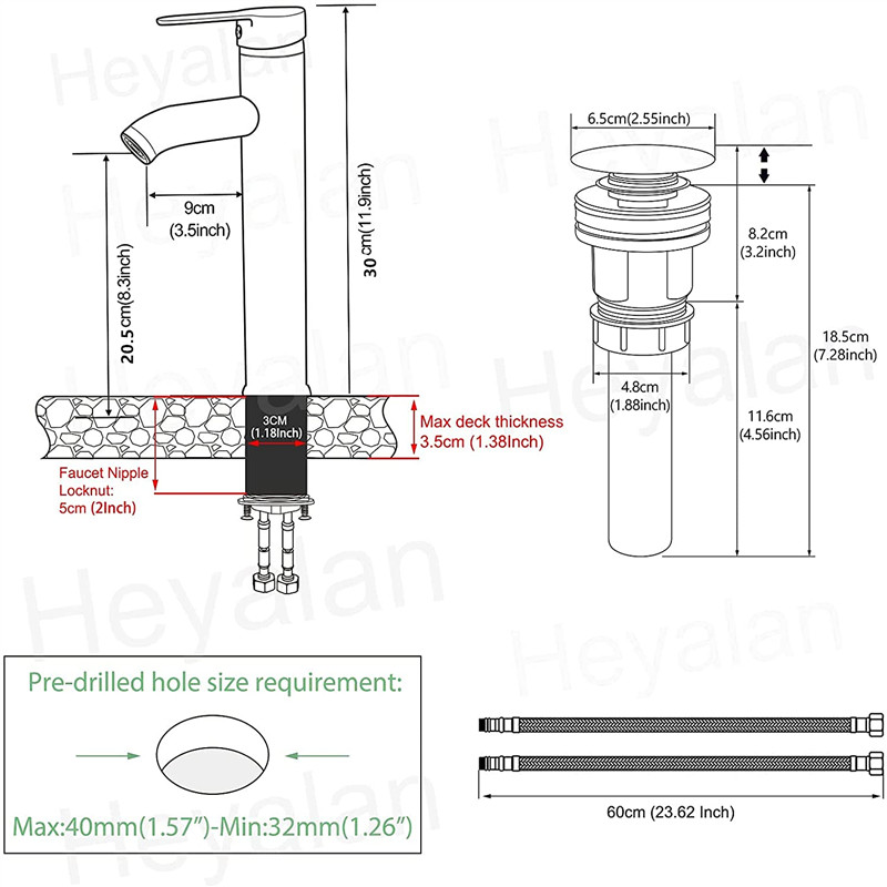 Keran Wastafel Hitam, Keran Ai - Basin Mixer Tap ulasan dan harga
