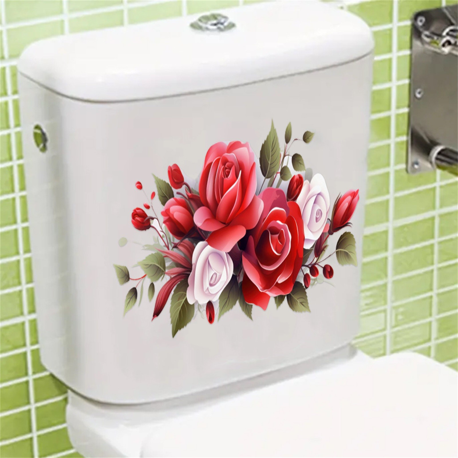 Stiker Dinding Mawar Merah Har - Home Bathroom Trends ulasan dan harga