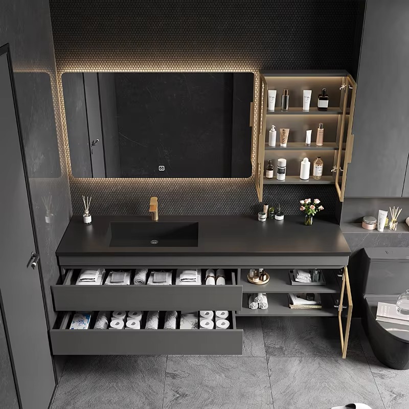 Cermin Kabinet Kamar Mandi Gay - Home Bathroom Vanity Combo ulasan dan harga